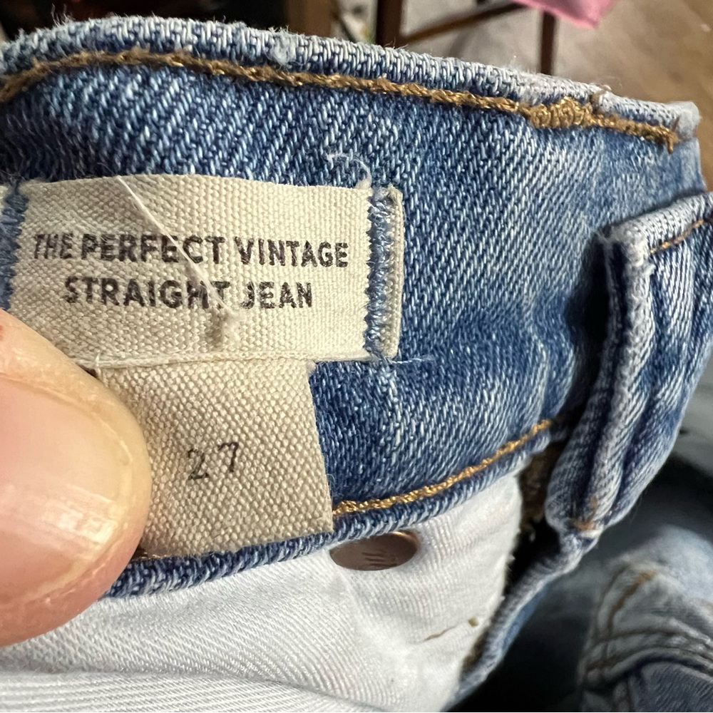 Madewell The Perfect Vintage Straight Jean Size 27 - Picture 6 of 7